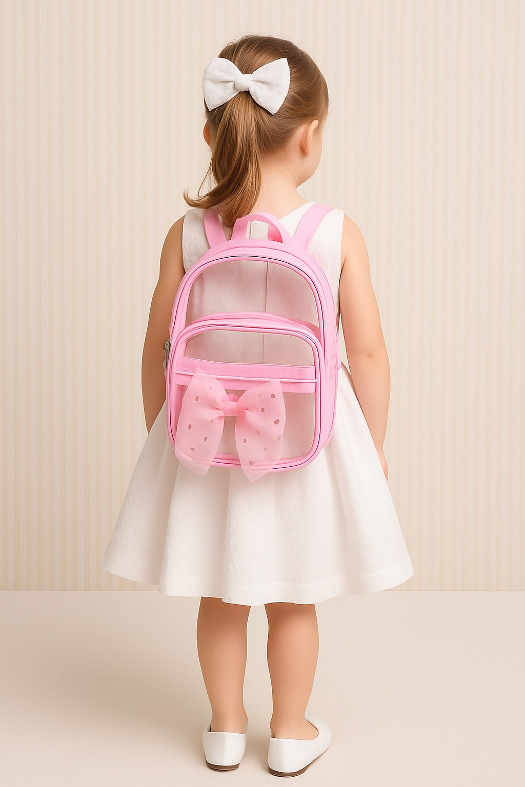 Kit completo (Vestidos + Boneca + Laços + Mochila)