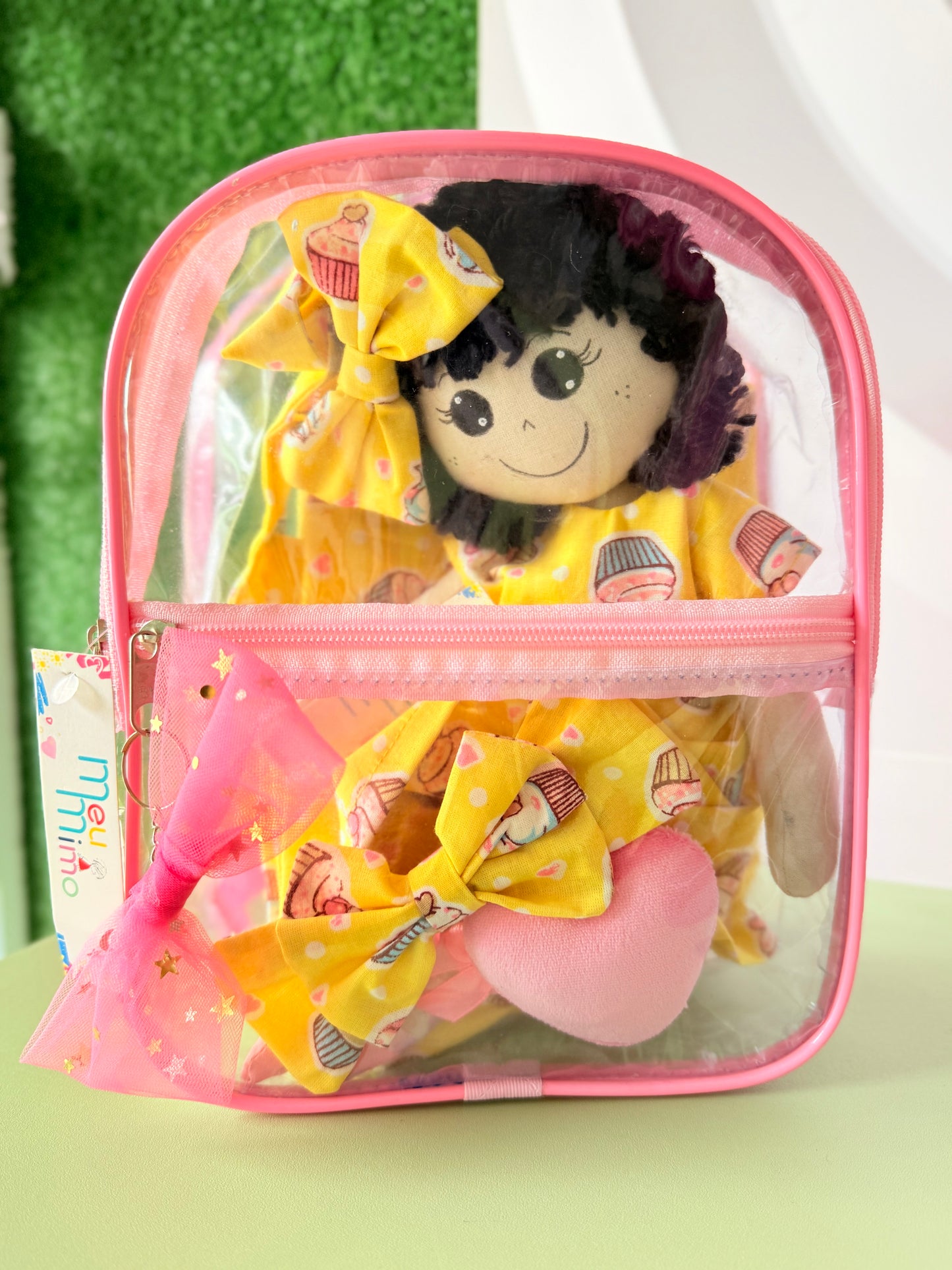 Kit completo (Vestidos + Boneca + Laços + Mochila)