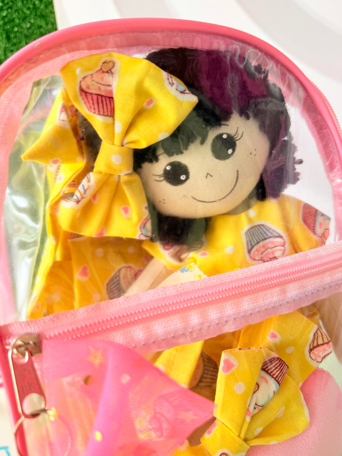 Kit completo (Vestidos + Boneca + Laços + Mochila)