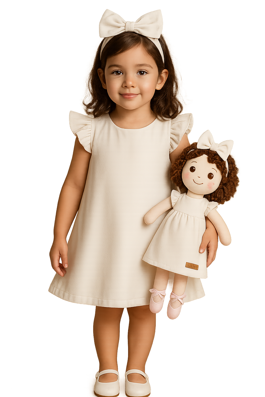 Kit completo (Vestidos + Boneca + Laços + Mochila)