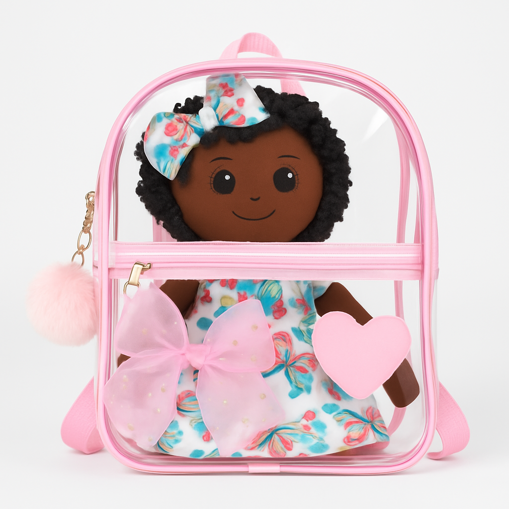 Kit completo (Vestidos + Boneca + Laços + Mochila)