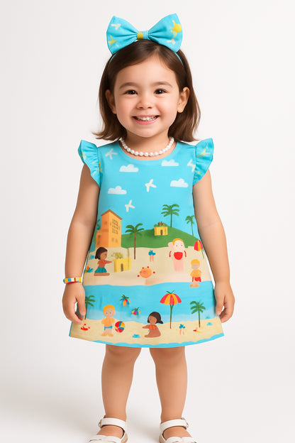 Kit completo (Vestidos + Boneca + Laços + Mochila)